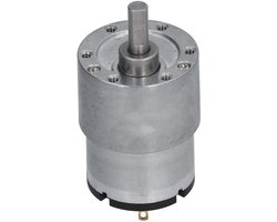 Gelijkstroommotor met tandwieloverbrenging DC12V 320RPM | Ondersteunt rotatie met de klok mee en tegen de klok in D-vormige as van circa 6 mm dik Wikkeling van zuiver koper
