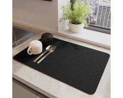 GELLDG Afwasdroogmat - Koffiemachine Onderlegger - 30x40cm - Zeer Absorberend en Anti-Spat - Geschikt voor Vaatwasser, Koffiezetapparaat en Keukenwerkblad - Stof