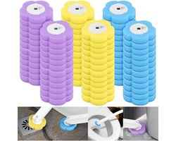 GELLDG Navulkoppen voor wegwerp-toiletborstels - 72 Stuks - Schoonmaakaccessoires & vervangingskoppen - 360° diep reinigend met geur - Geschikt voor badkamer - Gemaakt van spons - 5,5x1,2 cm