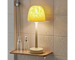 GELLDG Stemmingslichten - Waterdichte LED Tafellamp met 16 Kleuren en Afstandsbediening - Oplaadbare Badkamerlamp - Geschikt voor Bad en Douche - Kunststof - 12.7x12.7x32cm