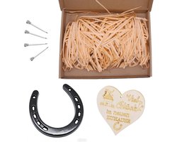 geluksbrenger decoratieset, cadeau voor housewarming, geluksbrenger, hoefijzer, cadeaus voor eerste woning