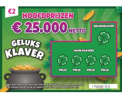 GeluksKlaver nep krasloten - Perfect voor een 1 april grap of cadeau