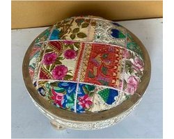 Gemakkelijk verplaatsbare meubels DKD Home Decor Multicolour 40 x 40 x 22,8 cm Mangohout (2 Stuks)