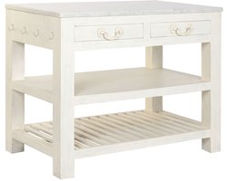 Gemakkelijk verplaatsbare meubels Home ESPRIT Wit 119 x 70 x 93 cm