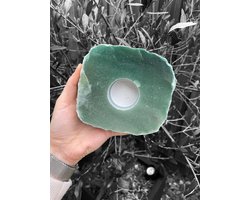 Gems by Emms - Groene Kwarts Waxinelichthouders - Edelstenen - Woonaccessoires