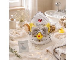 Genderneutraal baby cadeau 8 stuks - Hawsaz.nl Cadeau - Badcape - Kinderkoffertje - Babyverzorging - Kraamcadeauset - Kraampakket - Babyshower - babygeschenkset - uniesex cadeau - Kraamcadeau voor jongens en meisjes - Zwitsal