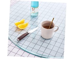 Generic glazen tafelblad ronde glazen eettafel thuis tafelblad decor gazon helder tafelblad transparant tafelblad glazen salontafel rechthoek Glas beschermhoes koffietafel versieren