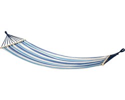 Generic Hangmat - 200 x 80cm - Blauw/Wit Gestreept