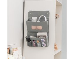 Generico Organizer met wandtas, organizer zonder boren, moderne hangtas voor badkamer, keuken, slaapkamer, kleuterschool, slaapzaal, wasruimte, college, eetkamer, deur, entree, douche