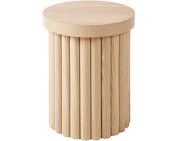 GENOLA - Bijzettafel - Lichthout - MDF