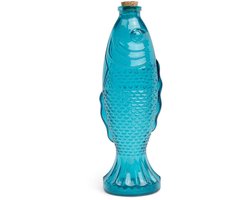 Gentlemen's Hardware Fish karaf - 535 ML | blauw | vis decanter | een origineel mannnenkado
