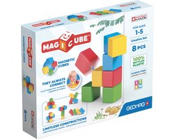 Geomag MagiCube - Creatief - Educatief kinderspeelgoed - Creatief bouwen - Gerecycled kunststof - Milieubewust - 8 stuks