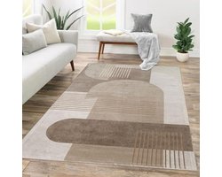 Geometric Abstract Design Vloerkleed 160x230cm voor Woonkamer en Eetkamer