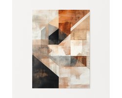 Geometrische vormen - Muurdecoratie - Wanddecoratie - Poster - 60x90 cm