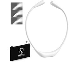 GEON Neklamp - Nekleeslamp - Oplaadbaar - Neklampje - Leeslamp - Leeslampje - Voor boek - Haakwerk - Leeslampje slaapkamer - Wit