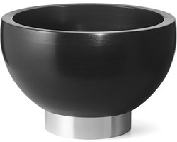 Georg Jensen Icons Søren Serveerschaal - Ø 27,6 - Hoogte 17,9 cm - Essenhout/RVS