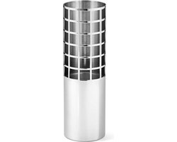 Georg Jensen Matrix Vaas Tube - Ø 4,8 cm - Hoogte 15,4 cm - RVS