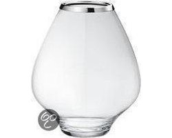 Georg Jensen Vaas Grace Glas En Hoogglans Rvs, Klein Model