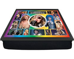 Gepersonaliseerd Dienblad - Laptop Tafel - Ontbijt in bed - Gratis personalisatie - 33x45 cm - Multicolor