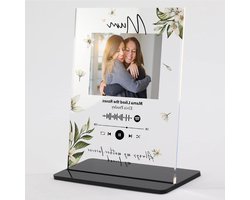 Gepersonaliseerde Acryl Plaque - Song Frame - Muziek Herinnering - Scannable Spotify Code - A5 Formaat - Multicolor