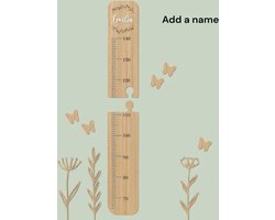 Gepersonaliseerde houten babygroeimeter/ groeimeter/ kraamcadeau/ baby cadeau/ newborn/groeimeter voor baby