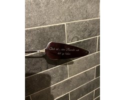 Gepersonaliseerde Taartschep Zilver van Hoogwaardig RVS - Gegraveerd met Naam, Datum, Logo of Eigen Ontwerp - Trouw cadeau, Verjaardagscadeau & Jubileum cadeau