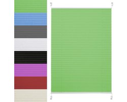 Geplooide Jaloezieën - Vouwgordijn Gordijn - Raam Decoratie - Eenvoudige Montage - 30 x 180 cm - Groen