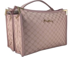 Gérard Brinard - Blush Duo Toilettas Roze (of Paars) - Reistas - Beauty case - Cosmetica tas - Make-up Organizer - Skincare Organizer - Reis Toilettas - Multifunctionele Make-up Tasje - Case Tool – Sauna - vakantie