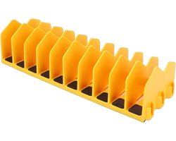 Gereedschap Organizer - Tangenhouder - Lade Organiseren - Uitschuifbaar Ontwerp - 10 Sleuven - Geel