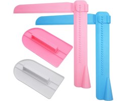Gereedschap voor het gladmaken van taarten - 4 stuks - Rand schraper snijders - Multifunctionele keuken DIY tools voor het polijsten van taarten - Cake decoratie Organizer - Bakken accessoires