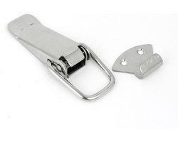 Gereedschapskist Hasp - Sluiting Kist - Kisten Beveiligen - Roestvrij Staal - 65mm - Zilver