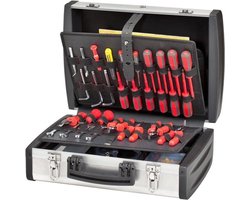 Gereedschapskoffer - Draagbare kist - Voor veilig opbergen - Modulaire indeling - 5 kg - Zwart