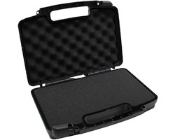 Gereedschapskoffer met Schuim - Harde Kist - Gereedschap Organiseren - Valbestendige Constructie - 35.5x26.5x9 cm - Zwart