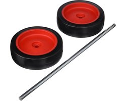 Gereedschapskoffer Trolley - Verrijdbare Kist - Gereedschap Opslag - Robuuste Constructie - 32x26x9cm - Rood
