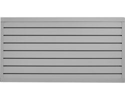 Gereedschapswand 1225x645x20 Mm, Pvc Lamellenwand voor Garage, Grijze Muurbeugel, 136 Kg Draagvermogen Per Paneel, Paneel met Koppelontwerp & Kan Afzonderlijk Op Maat Worden Gesneden
