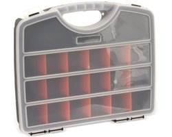 Gereedsschapskist - 20 vakken - 25 cm - verwijderbare tussenschotten - Opberg/sorteer boxen - Toolbox