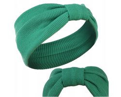Geribbelde dames hoofdband brede strik Moraj
