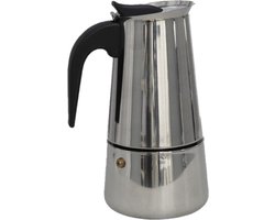 Gerimport Cafetière 2,3 Liter 20 X 12 Cm Staal Zilver