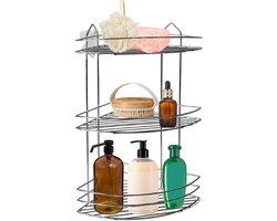 Gerimport Doucherekje - hoek-model - 3-laags - H46 cm - RVS