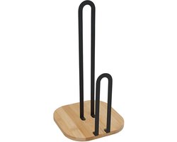 Gerimport Keukenrolhouder - 31 cm - hout - houder voor keukenpapier/keukenrol
