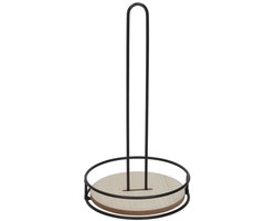 Gerimport Keukenrolhouder - 32 cm - hout - houder voor keukenpapier/keukenrol