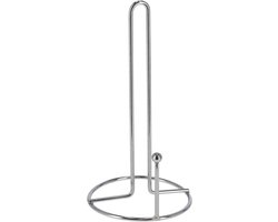 Gerimport Keukenrolhouder - zilverkleurig - metaal - 28 cm