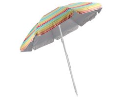 Gerimport Parasol UV50 - geel/oranje - D200 x H205 cm - zomer/strand - 8 vlakken