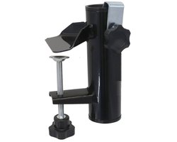 Gerimport parasolhouder voor op het balkon - metaal - antraciet - aan de balkonrand vastmaken