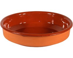Gerimport Tapas bord/schaal - Sevilla - 18 cm - aardewerk - oranje - serveerschaal