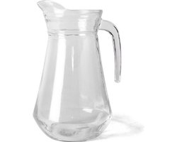 Gerimport water karaf - 1 liter - glas - Sapkan - waterkan - schenkkan - met handvat