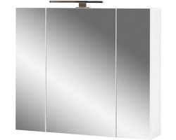Germania 2754-84 Mirror Cabinet White with LED Lighting 76 x 71 x 23 cm (W x H x D)