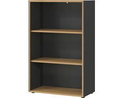 Germania - Boekenkast/ Rek - Antraciet - 75cm Breed