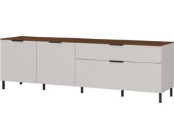 Germania California 192 cm TV meubel Cashmere / Walnoot