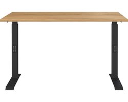 Germania Downey 120 cm Eiken / Zwart Zit Sta Bureautafel